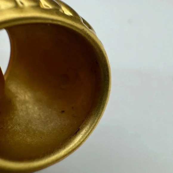 TORY BURCH Gadroon Statement Ring Sz:5 B717 - Picture 3 of 3